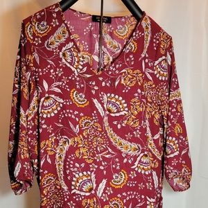 #1267 womens paisley top